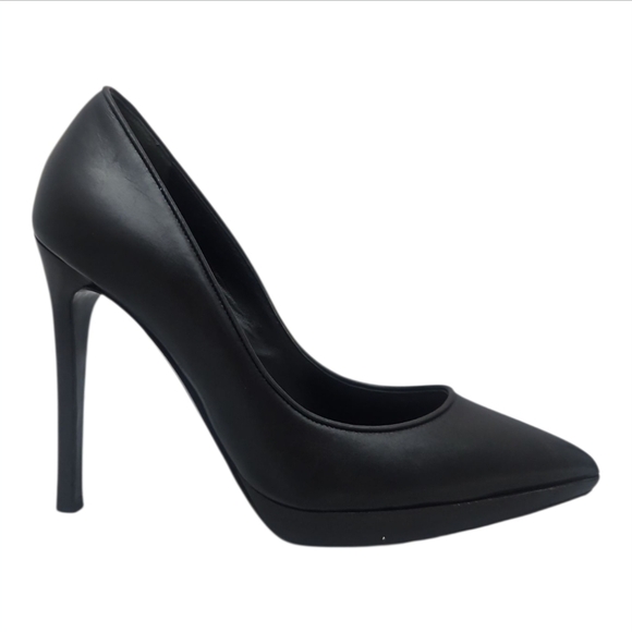 Tom Ford Shoes - TOM FORD | Black Leather Pointed Toe Stiletto Pumps 4.5” Heels EU 37 US 7